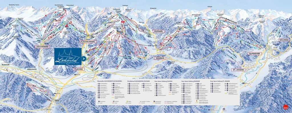 Pnoramakarte der Ski Amade